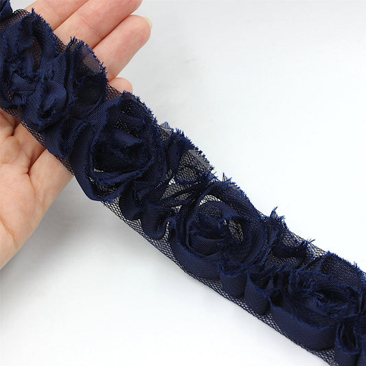 Frayed Sheer Rose Braid 9446