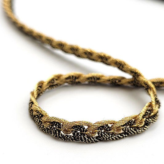 Tiny Two-Tone Loop De Loop Metallic Braid 6mm 5539