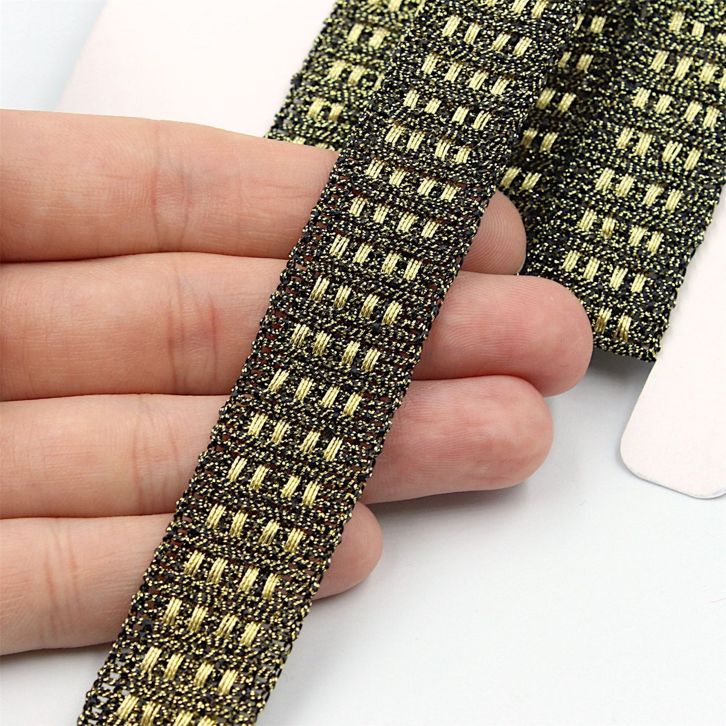 Metallic Weave Design Braid 20mm 8726