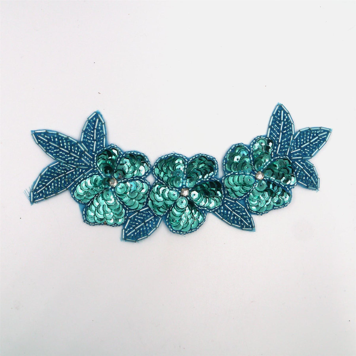 Beaded & Sequin Applique (Leaves) 8741