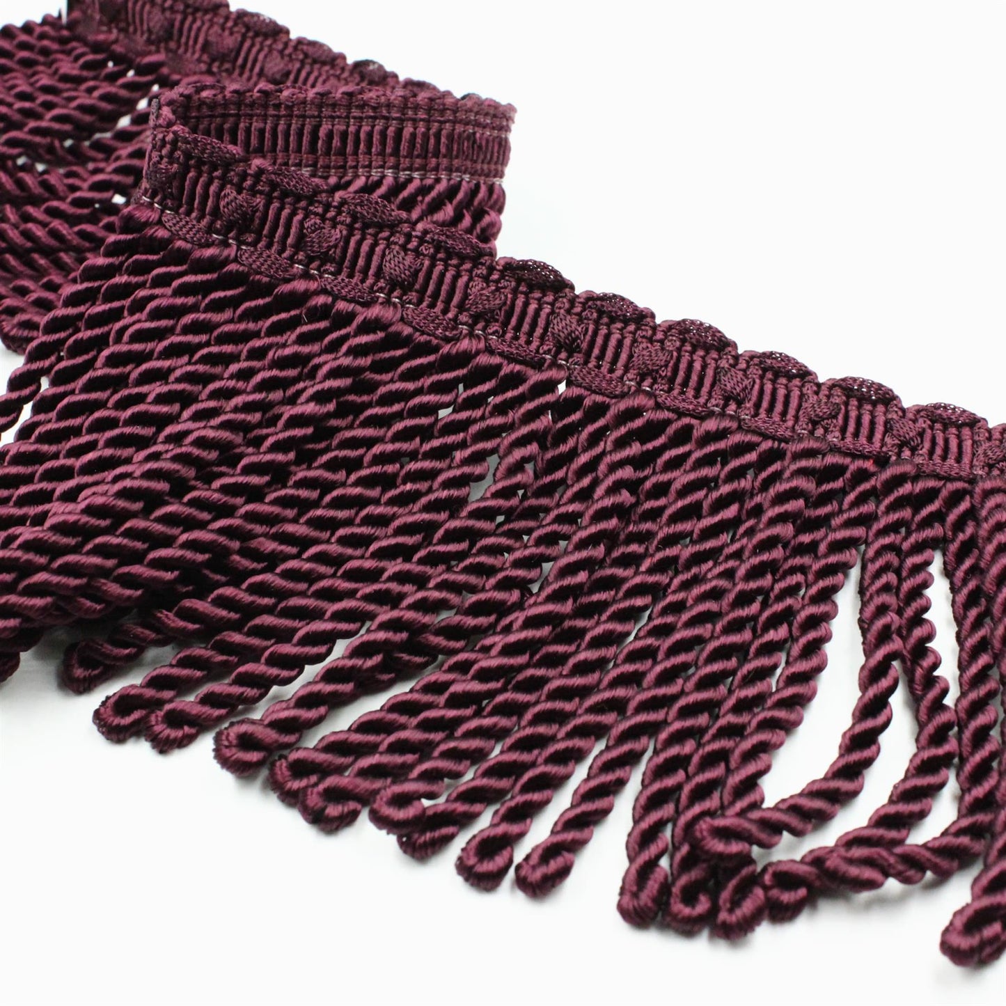 Rayon Bullion Fringe With Decorative Header 12cm x1m - 5504