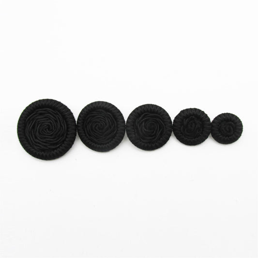 Corded Button with Curled Centre - 4361