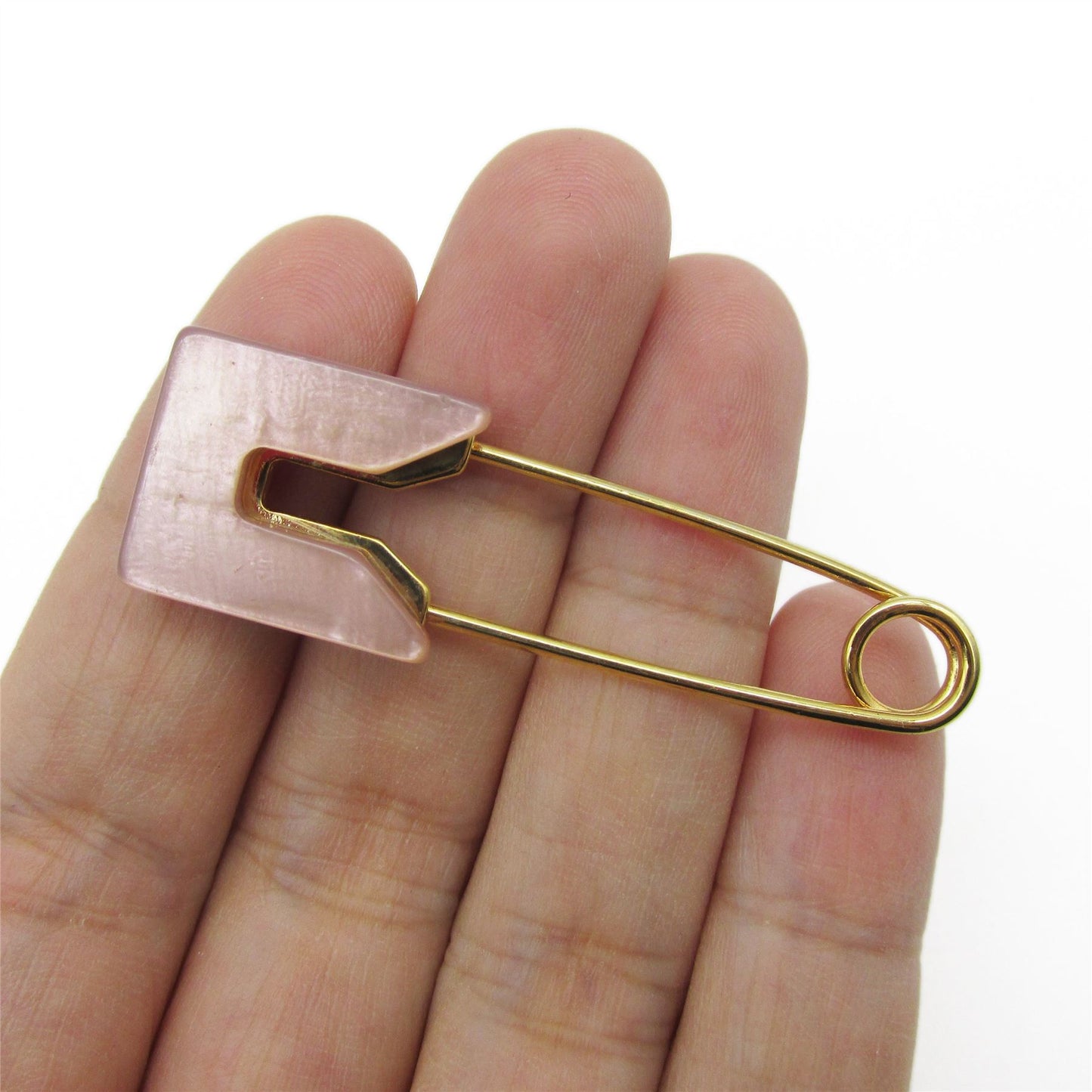 Safety Pin with Pearl End Cap 57mm - 5318