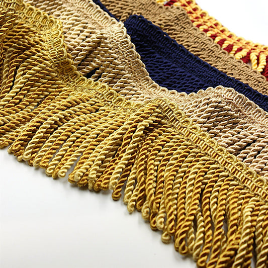 Acetate Bullion Fringe With Ornate Header 11cm x1m - 7097