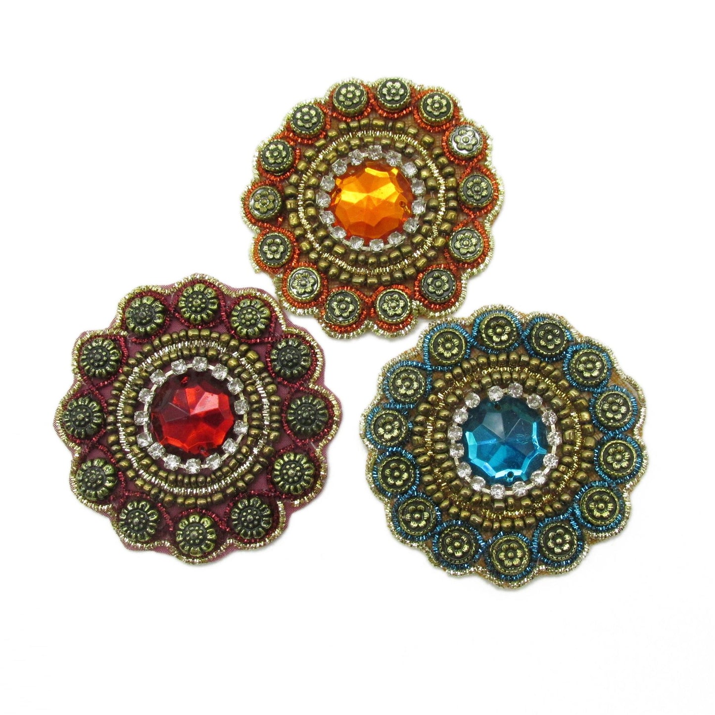 Jewel and Bead Motif 6cm - 9553