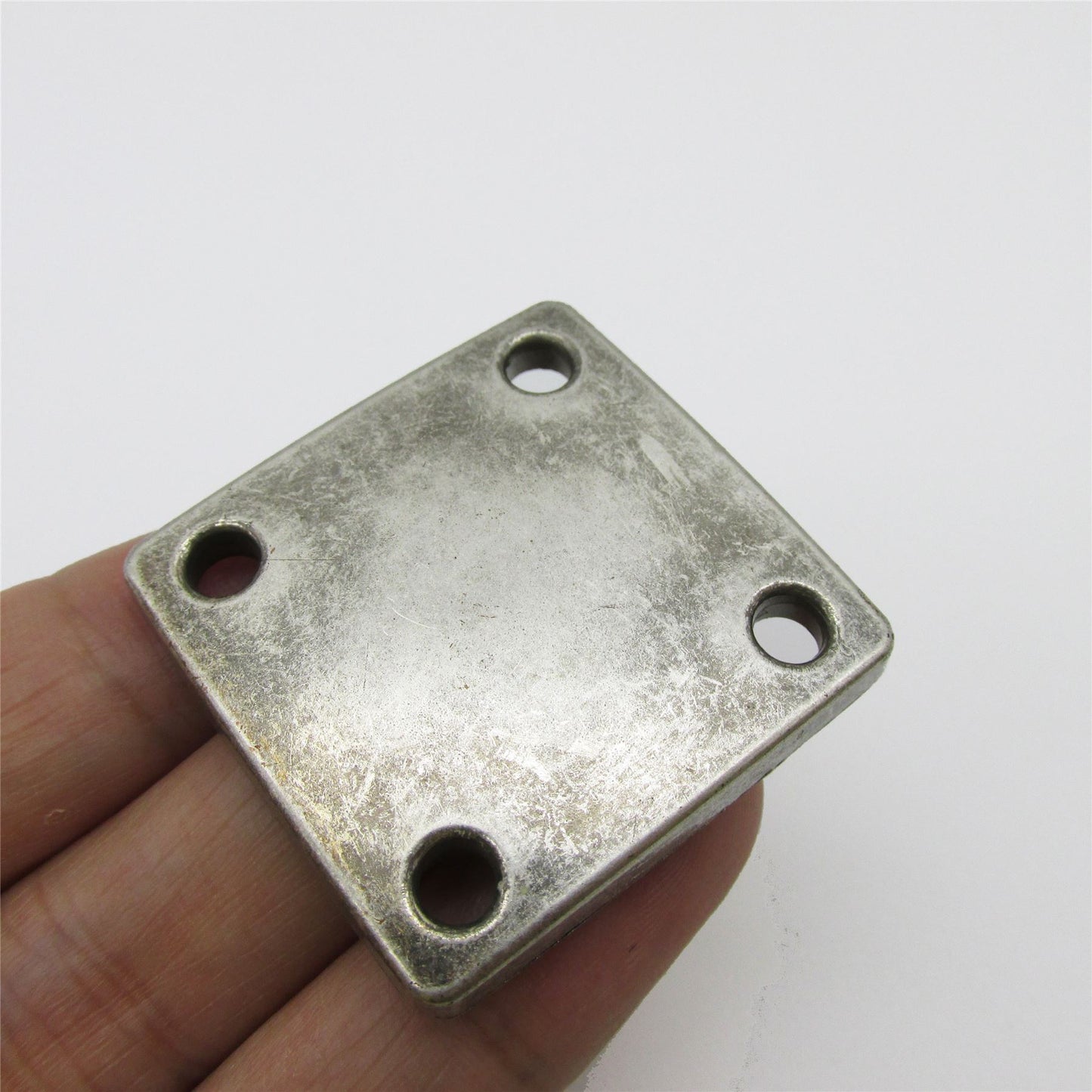 Square Motif With Corner Holes Old Silver 35mm - 5277