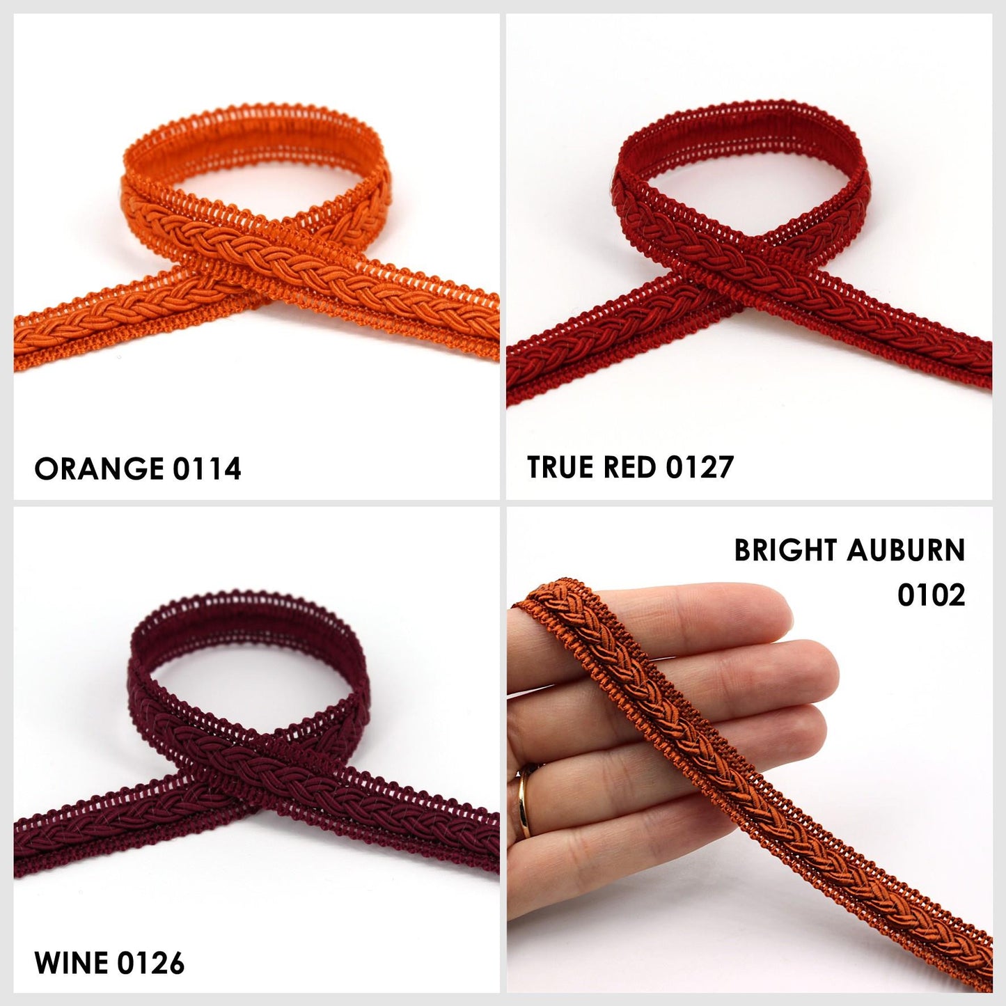 Gimp Braid With Small Plait 12mm 9844