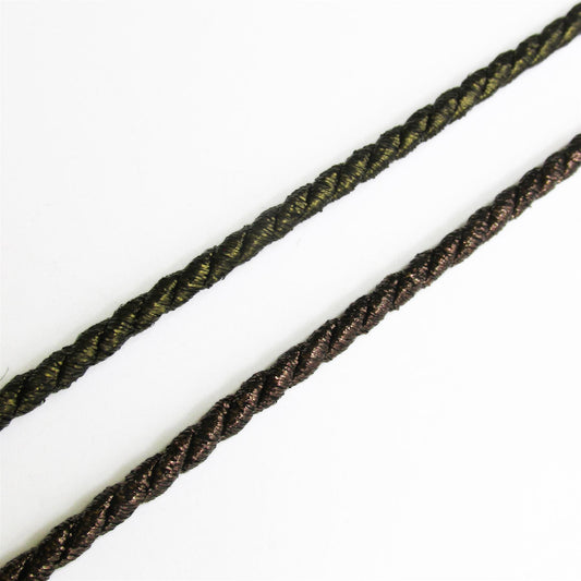 Twisted Dark Metallic Cord 5mm 9598