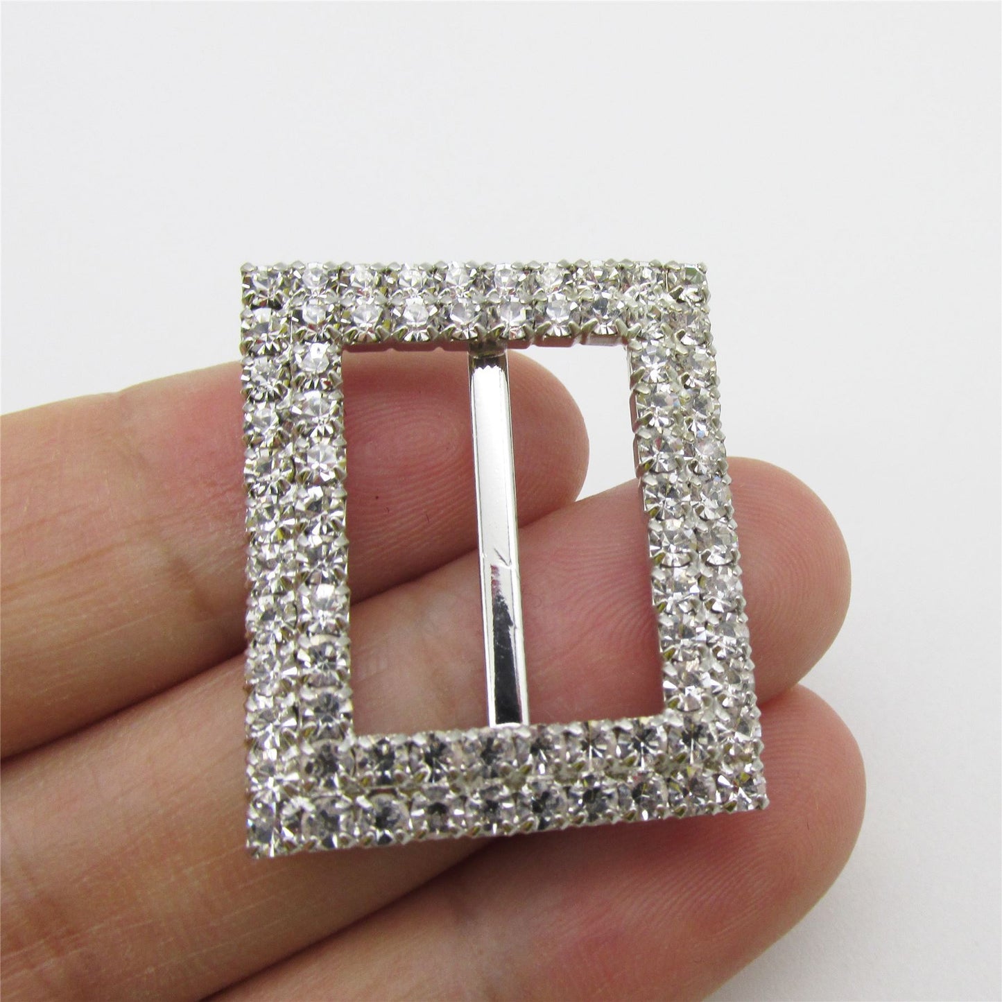 Diamante Buckle 25mm x 30mm - 7195