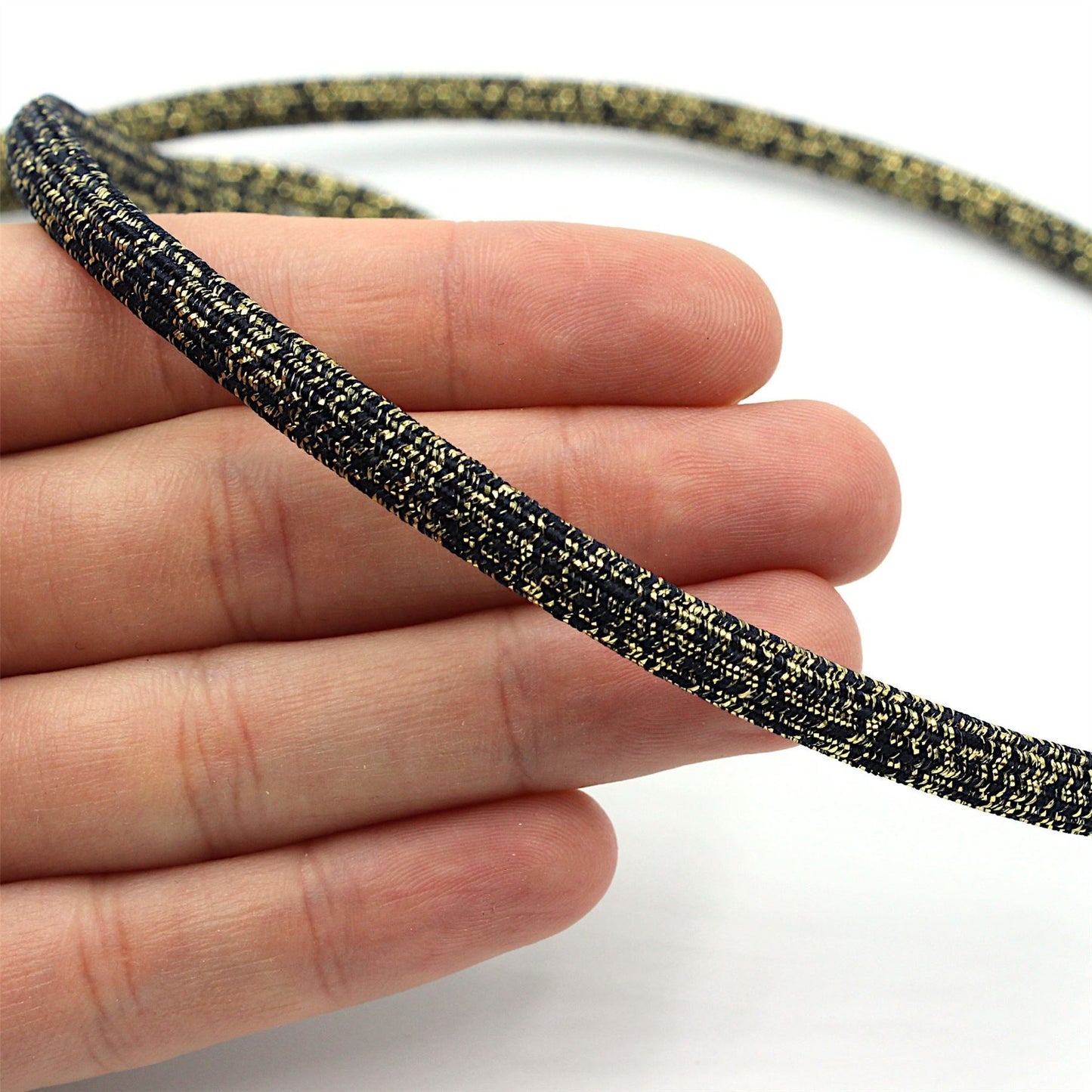 Elasticated Metallic Cord 7mm 7204