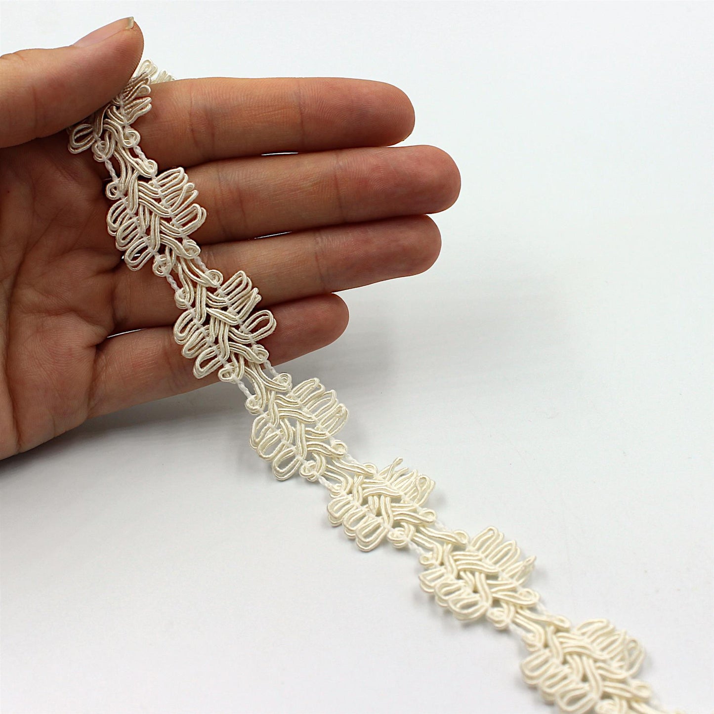 Fancy Design Gimp Braid Ivory 21mm x1m - 6484