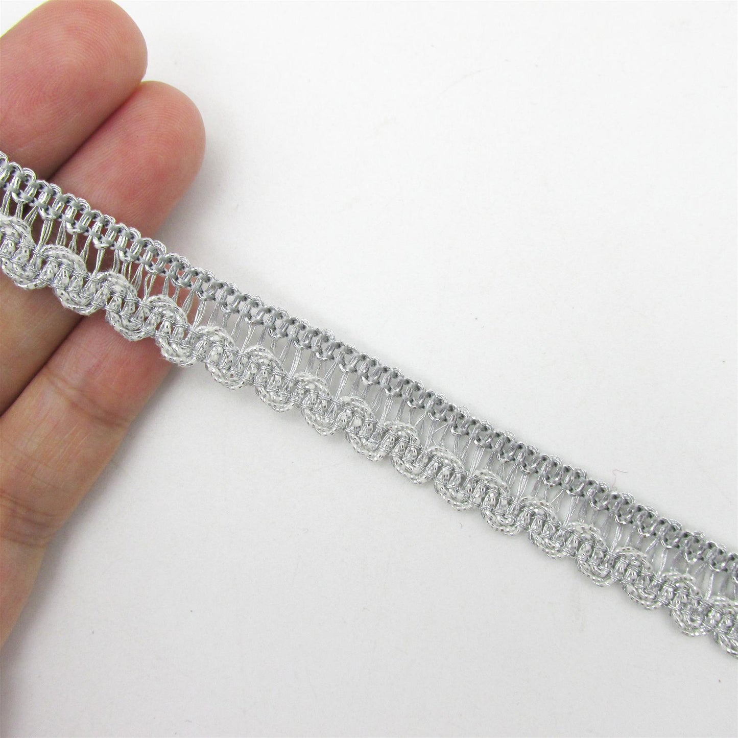 Metallic Braid With Scalloped Edge 12mm 3346