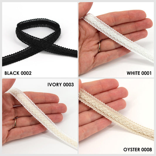 Gimp Braid With Small Plait 12mm 9844