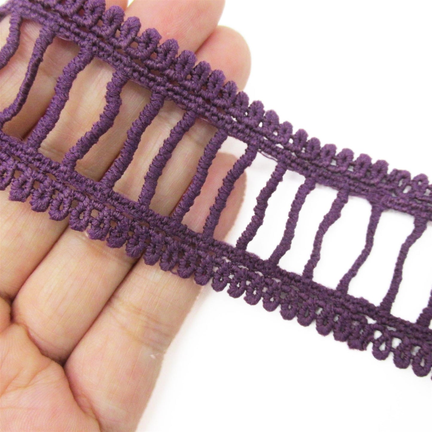 Looped Edge Ladder Lace 40mm 7424