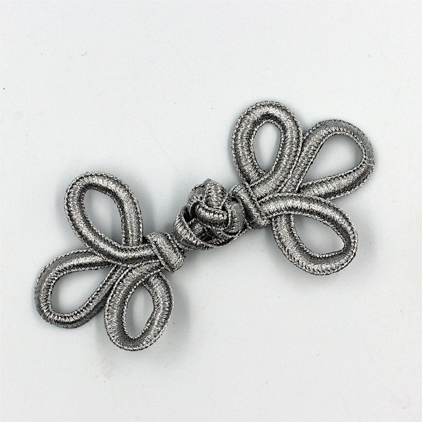 Looped Metallic Frog Fastening 11cm - 9819