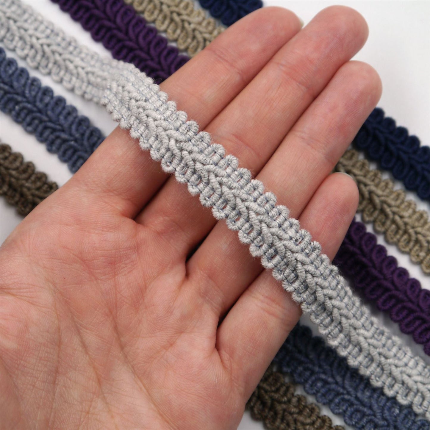 Cotton Mix Feather Braid 14mm x1m - 9843
