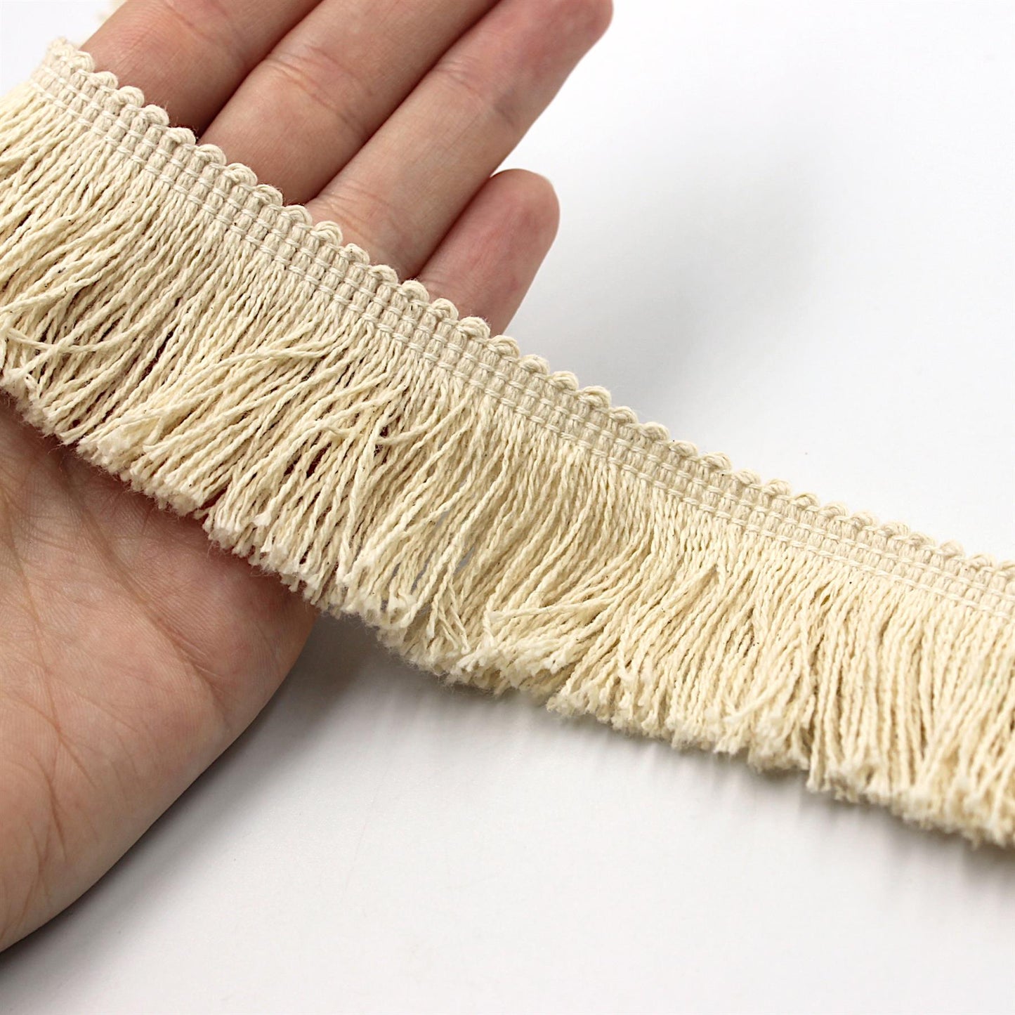 Cotton Fringe Trim x 1m - 7092