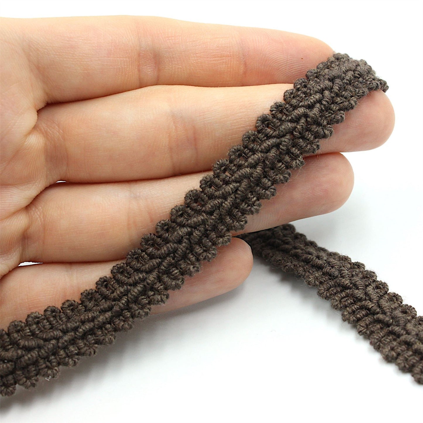 Cotton Mix Feather Braid 14mm x1m - 9843