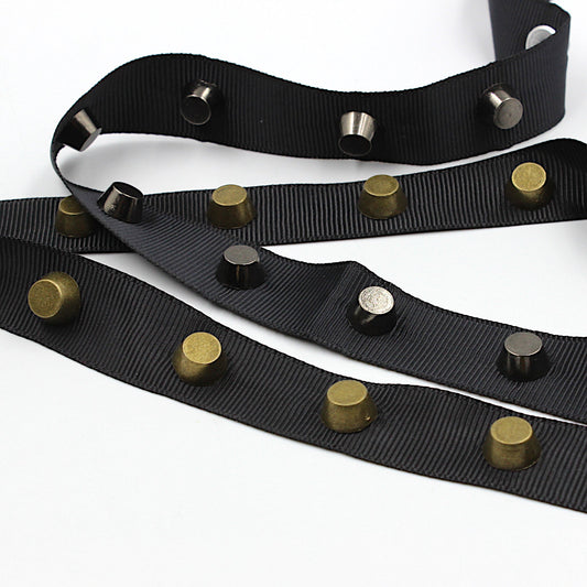 Metal Cone Studded Braid 15mm 9751