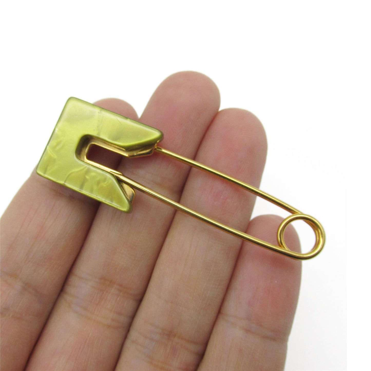 Safety Pin with Pearl End Cap 57mm - 5318