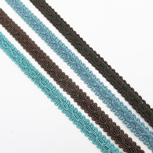 Vintage Gimp Braid with Chain Design 10mm x1m - 4514