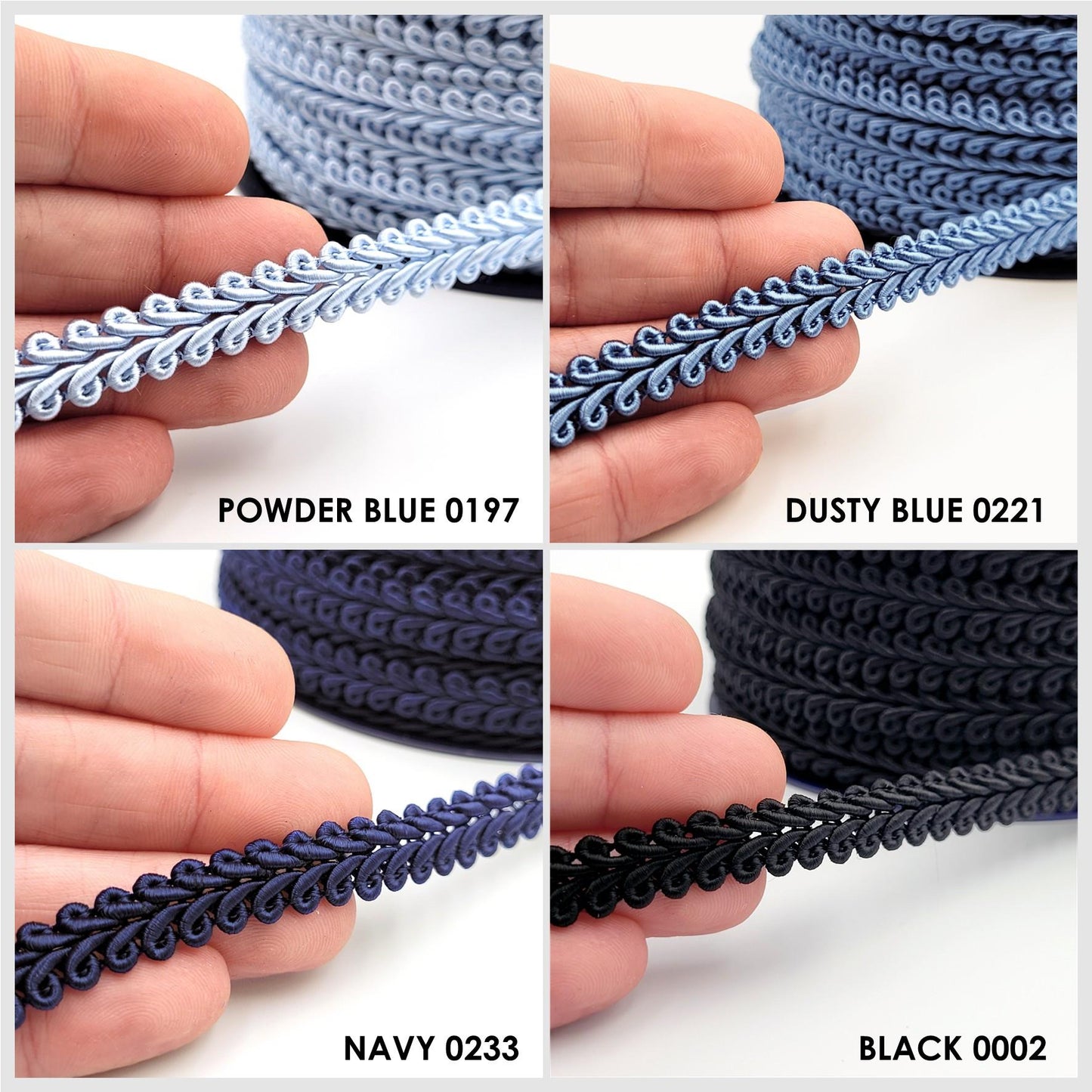 Feather Gimp Braid 9mm x1m - 6300