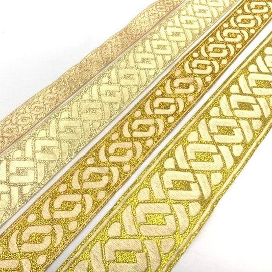 Celtic Design Metallic Braid Gold x1m - 9864