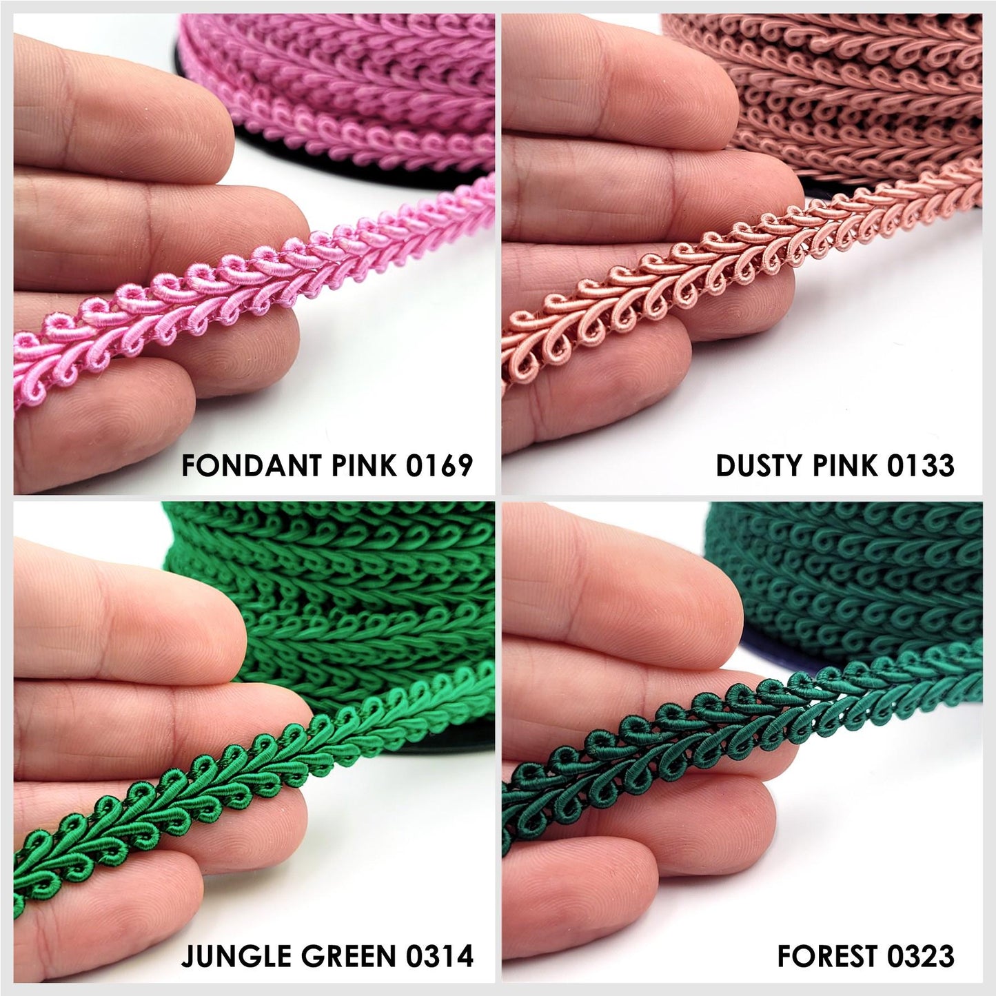 Feather Gimp Braid 9mm x1m - 6300