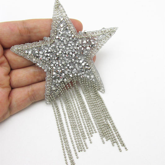 Iron-On Crystal Shooting Star 85mm - 6903