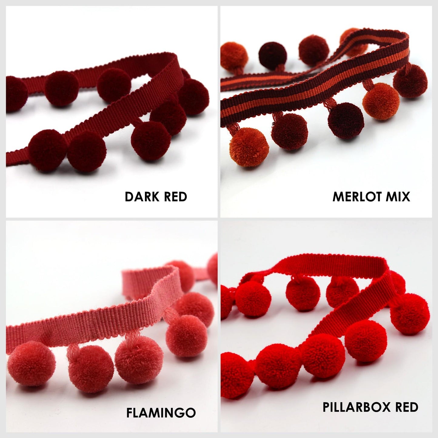 Pom-Pom Fringe Braid 45mm x1m - 5521