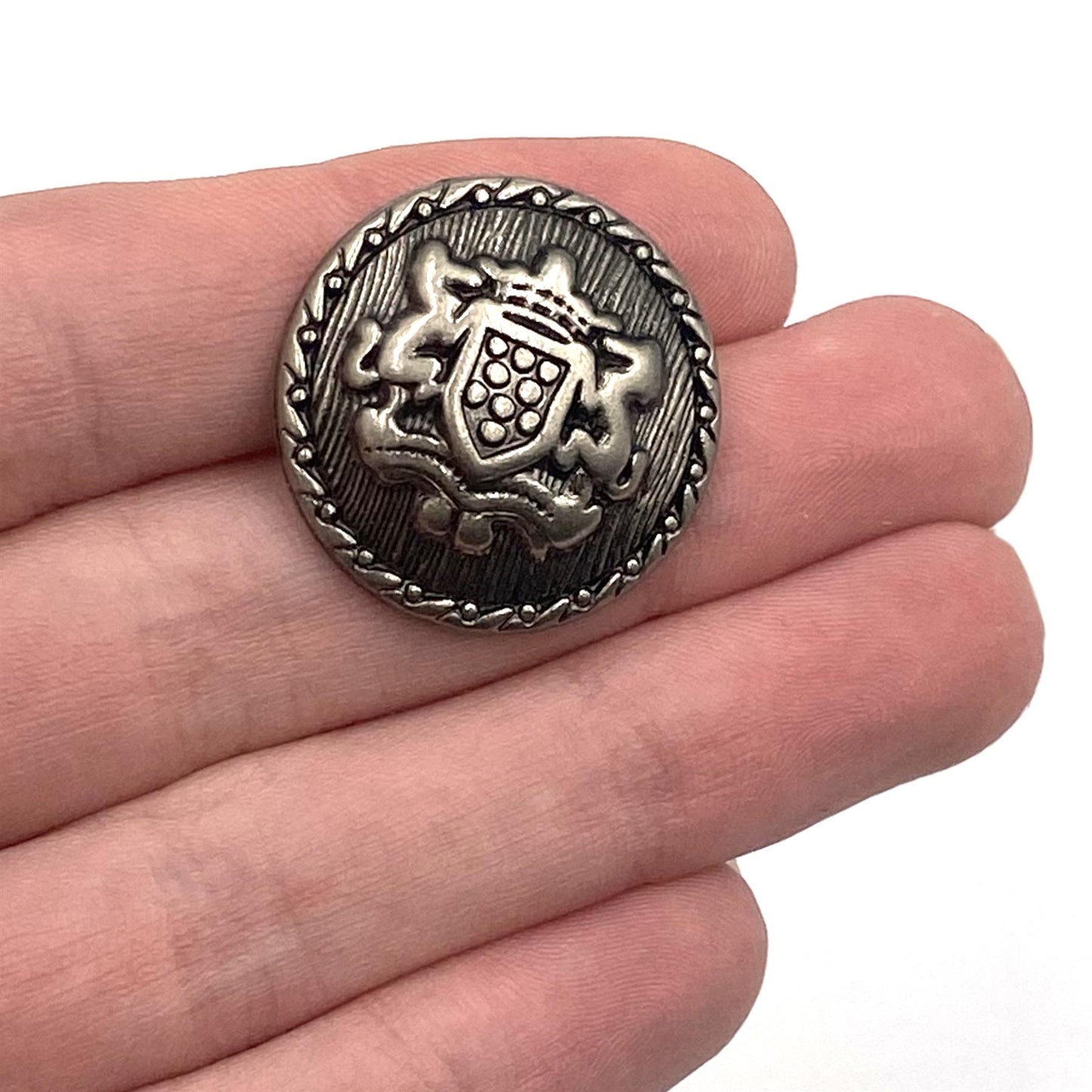 Metal Shield Dome Button - 7508