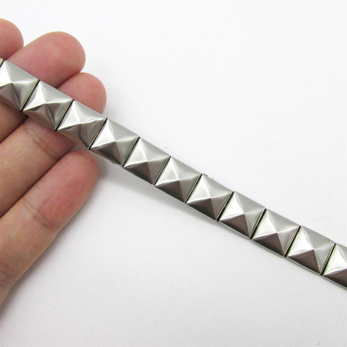 Square Stud Braid Iron On 10mm 9566