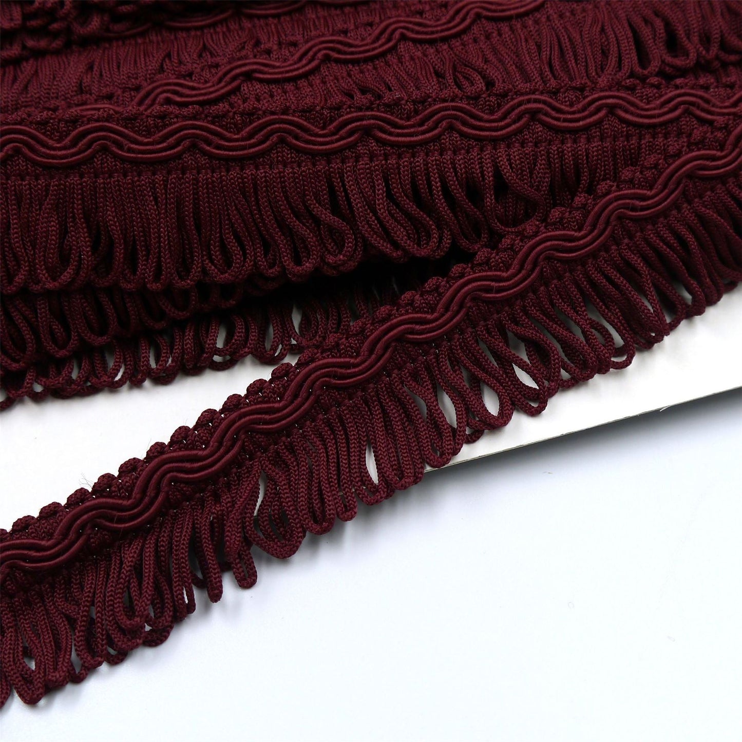 Vintage Gimp Braid With Looped Fringe 32mm x1m - 0865