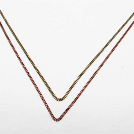 Flat Link Brass Chain 3mm 9901