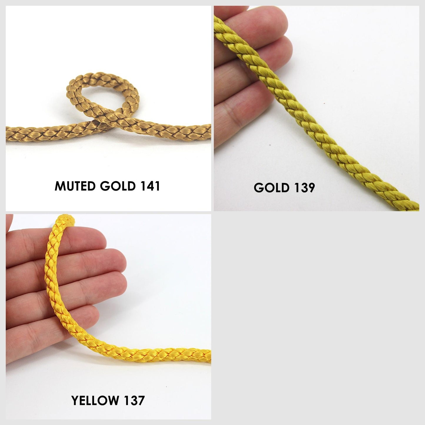 Braided Look Viscose Cord x 5m 7410