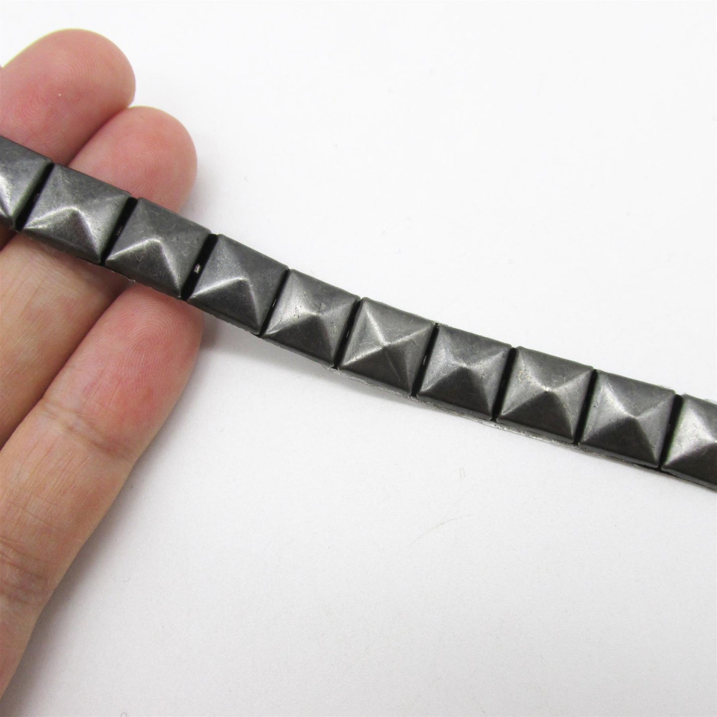 Square Stud Braid Iron On 10mm 9566