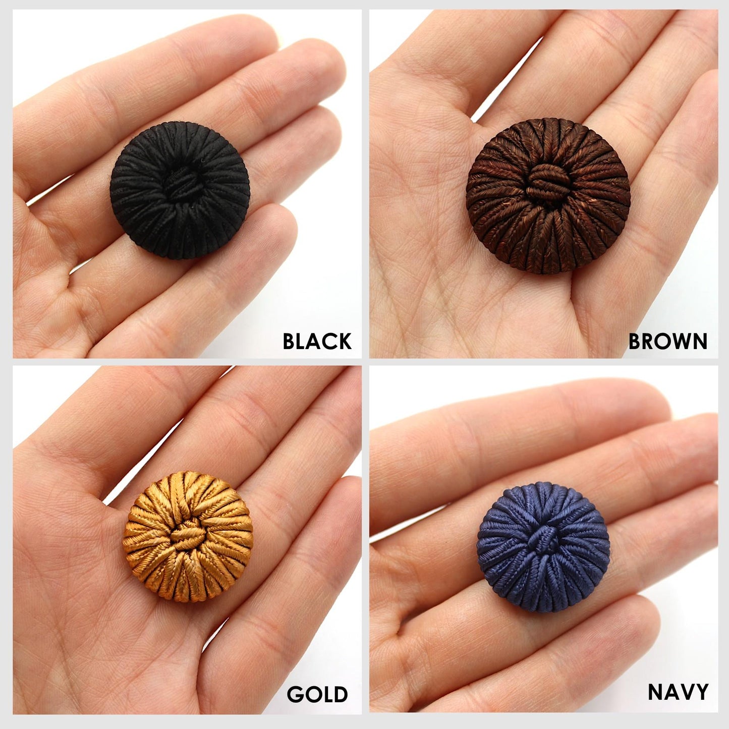 Passementerie Button with Centre Knot - 4455