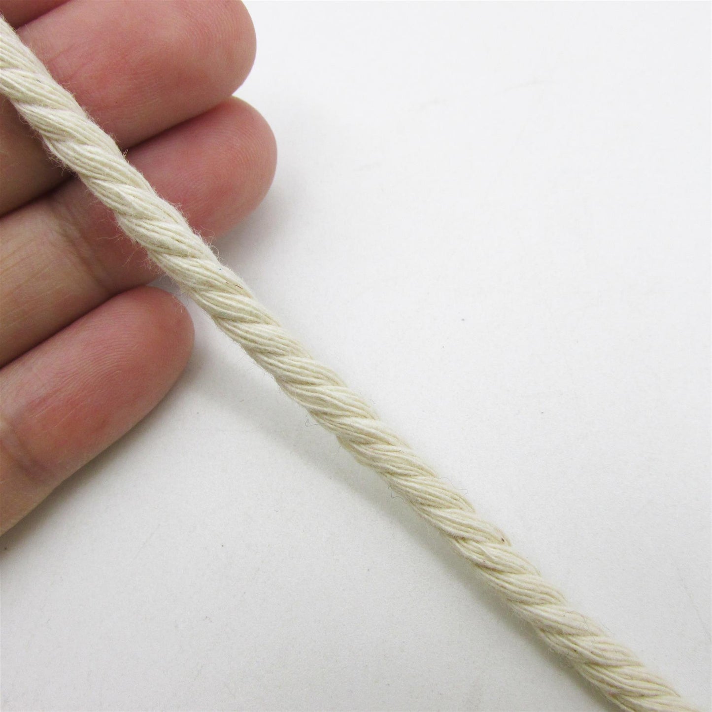 Twisted Cotton Cord Natural 4mm x1m - 9996