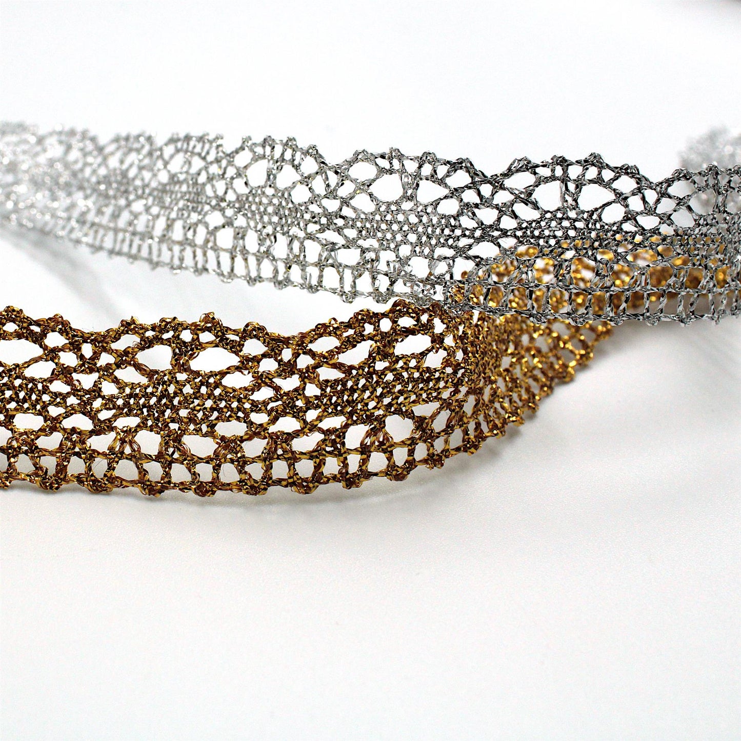 Scalloped Metallic Lace 20mm x 1m - 6328