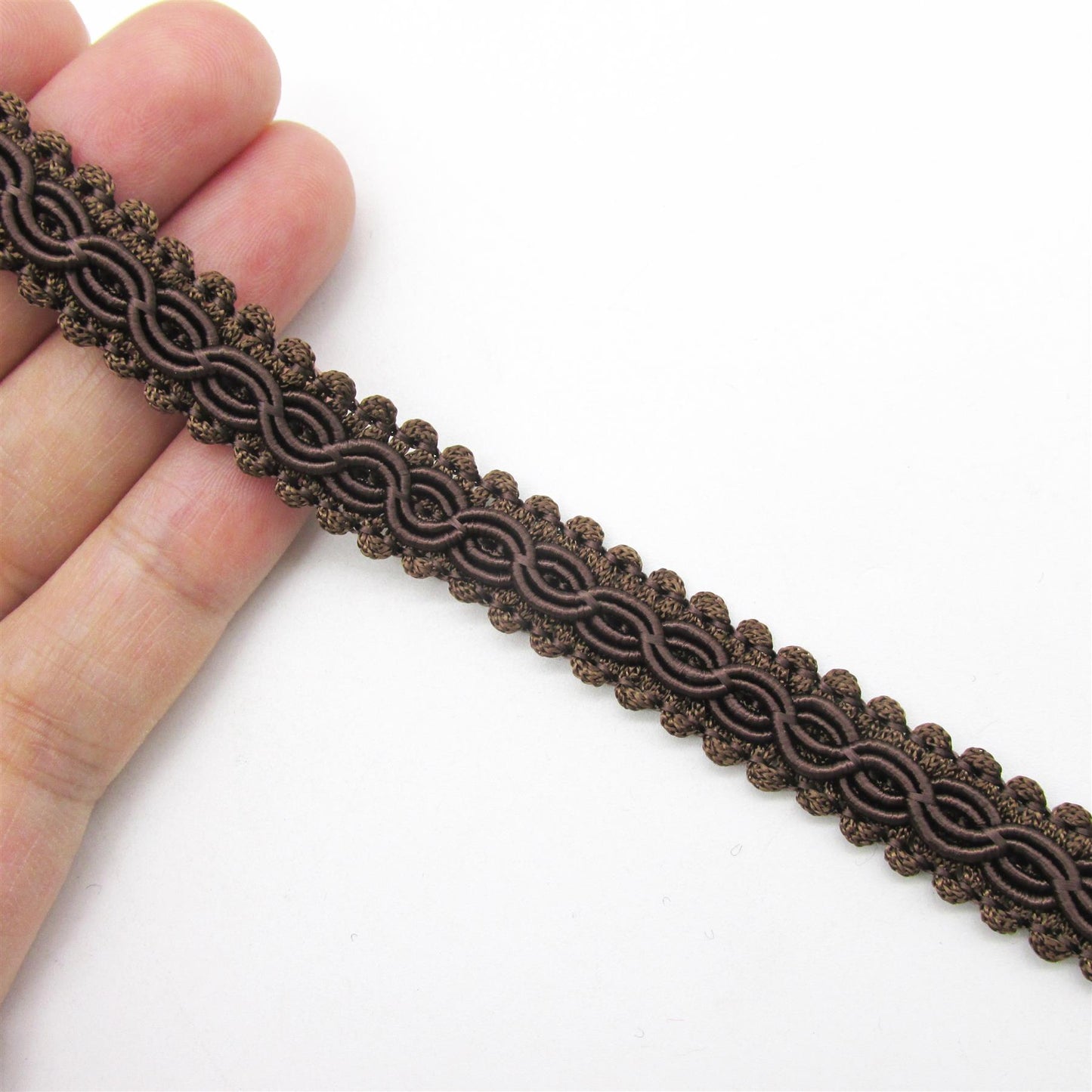 Vintage Gimp Braid with Chain Design 10mm x1m - 4514