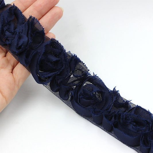 Frayed Sheer Rose Braid 9446