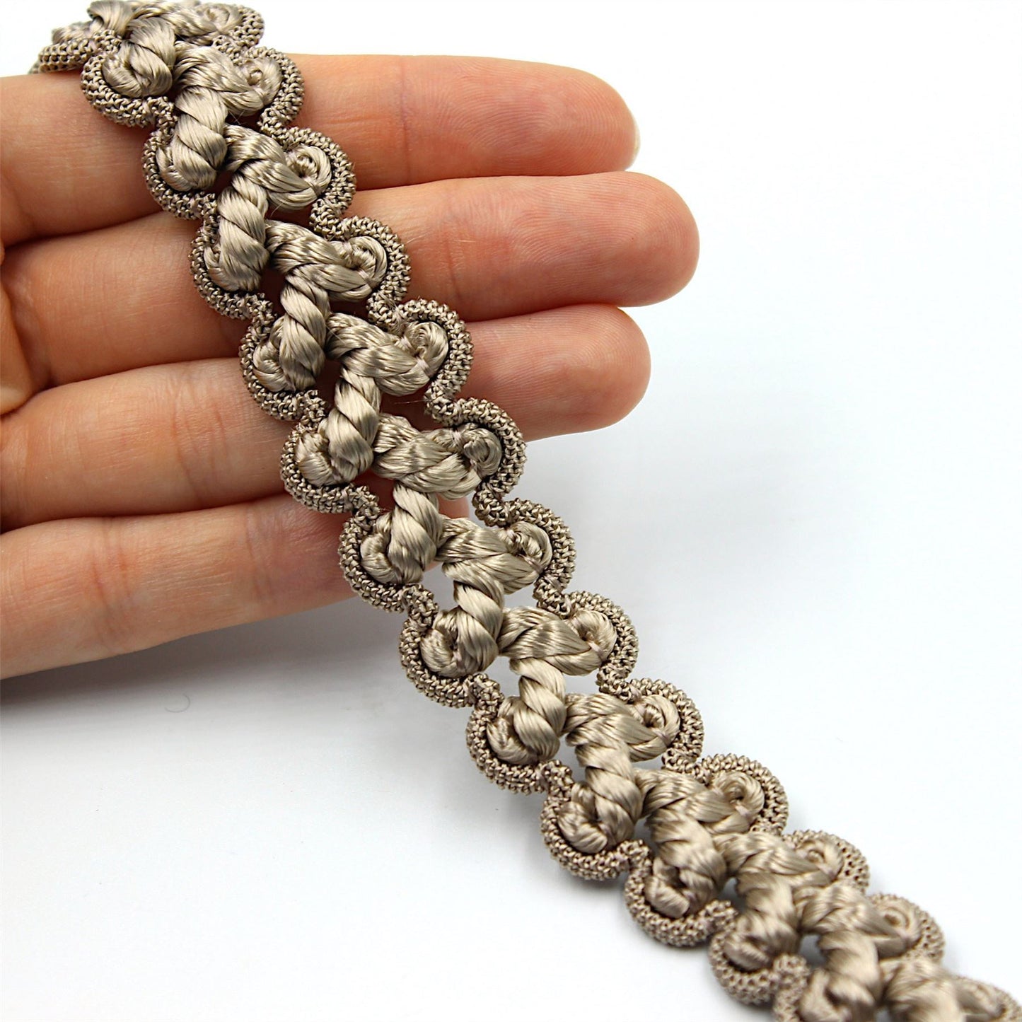 Gimp Braid with Shiny Rayon Centre 22mm x 1m - 8434