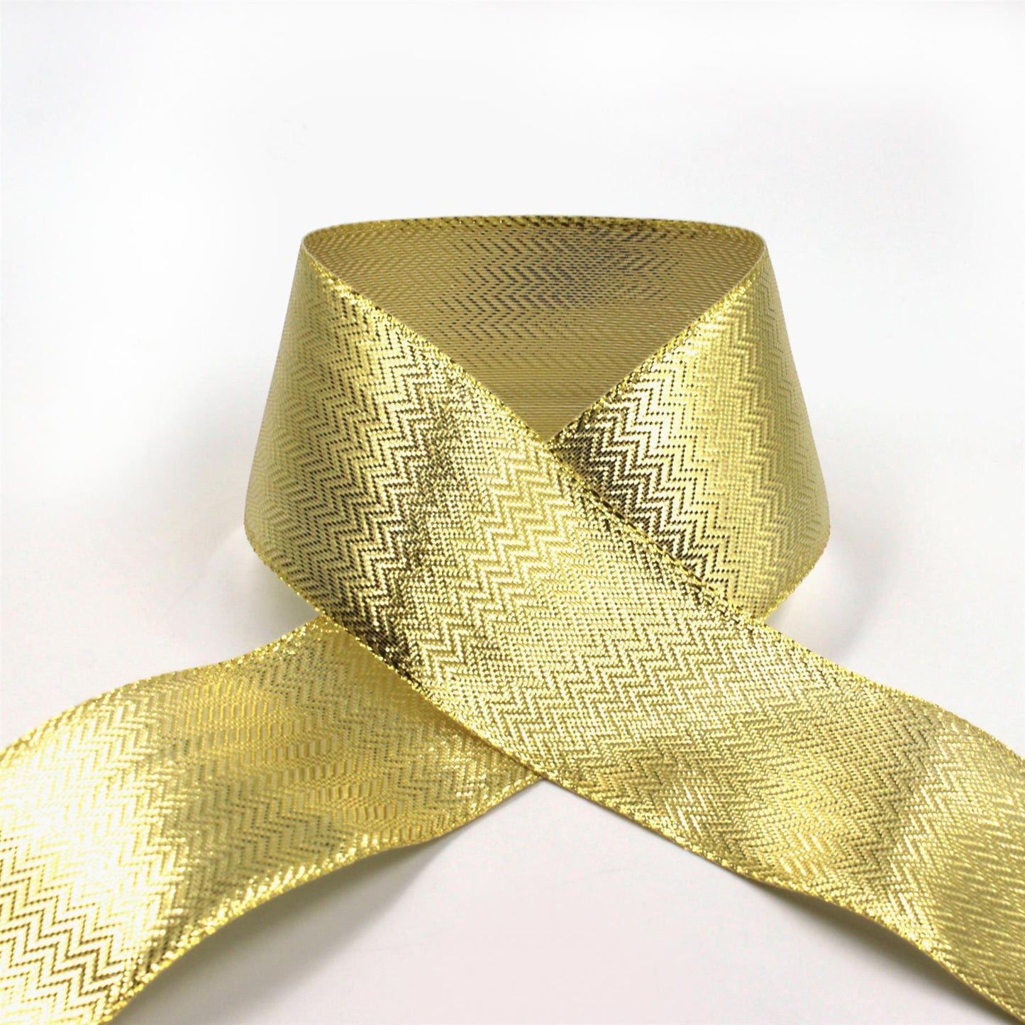 Metallic Chevron Ribbon 6157