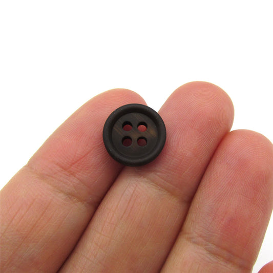 Faux Horn Four Hole Button - 6113