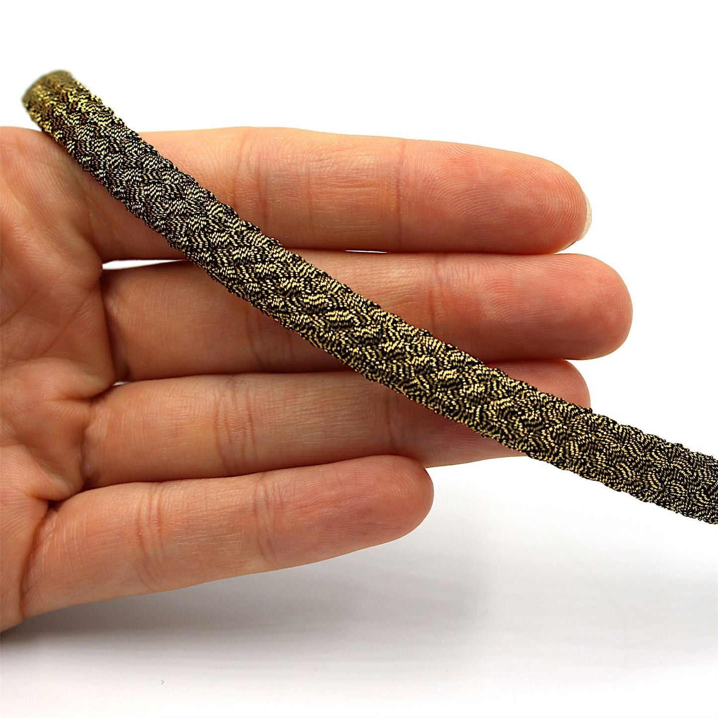 Metallic Braided Flattened Cord 8mm 7351