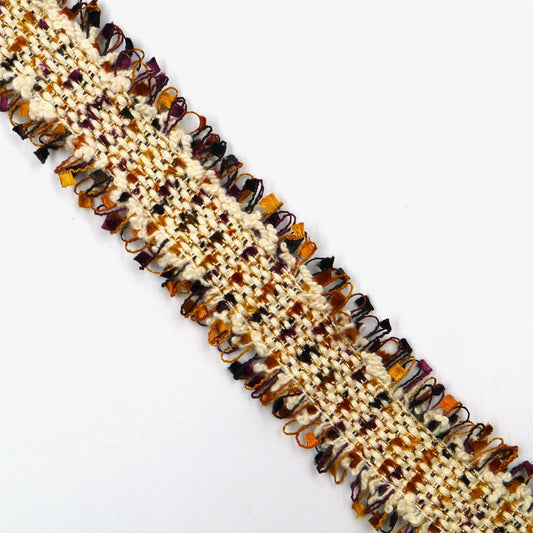 Frayed Braid with Metallic Threads 30mm x 1m - 6381