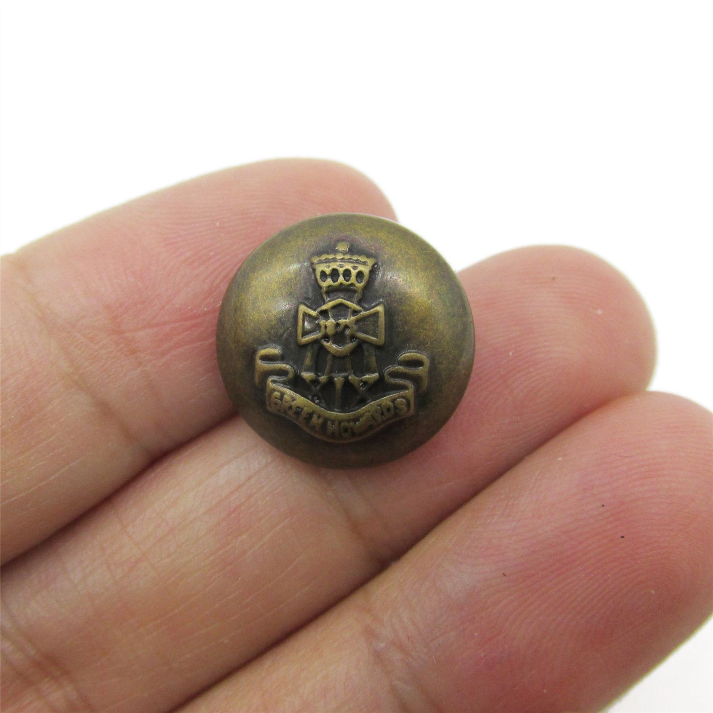 Acrylic Dome Button with Crest - 4391