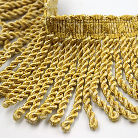 Rayon Bullion Fringe With Decorative Header 12cm x1m - 5504