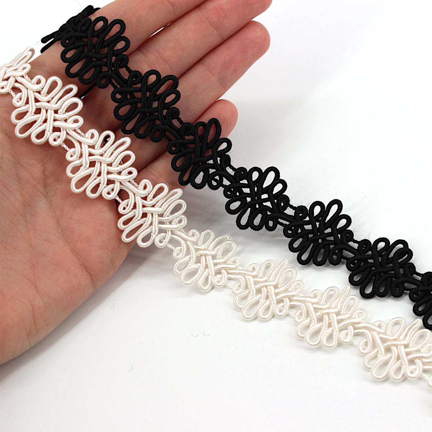 Fancy Variable Width Scroll Gimp Braid 22mm 5534