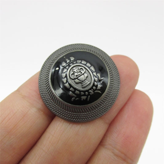 Metallic Button With Emblem 6313
